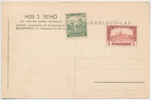 Budapest II. Aerolith udvar Európában az első kétemeletes ház aerolithból Kis J. Jenő okl. mérnök sz...