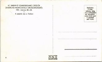 1941 Budapest I. Az 1848-49-es szabadságharci zászlók ünnepélyes hazahozatala Oroszországból. A zász...