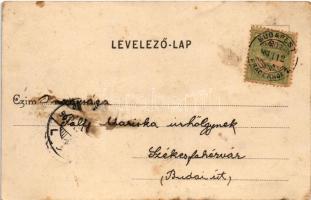 1903 Martonvásár, Dréher kastély + "BUDAPEST-PRAGERHOF 7." vasúti mozgóposta (fl)