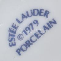 Esteé Lauder 1979 porcelán kiöntő, kakaós csésze, matricás, jelzett, hibátlan 14 cm
