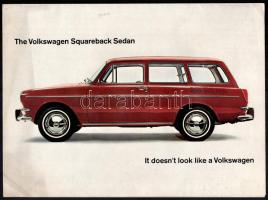 1965 The Volkswagen Squareback Sedan, angol nyelvű, képes prospektus / poszter, kihajtva: 57x42 cm