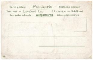 Budapest IX. Vámház körút, Vásárcsarnok, villamosok / Zollamts-Ring. Art Nouveau (r)