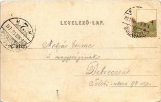 1903 Munkács, Mukacheve, Mukacevo; Cigány tábor. Bertsik Emil kiadása / Gypsy camp, folklore (EB)