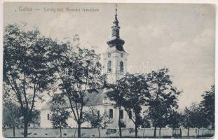 Galsa, Galscha (Arad); Görög keleti román templom / Romanian Orthodox church (apró lyukak / tiny pinholes)