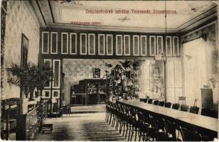 1913 Temesvár, Timisoara; Józsefváros, Iskolanővérek zárdája, kézimunka terem belső / Iosefin, nunnery, handicraft room interior (Rb)