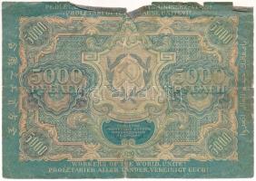 Szocialista Szövetségi Szovjet Köztársaság 1919. (1920) 5000R T:VG nagyobb szakadás Russian Socialis...