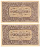 1923. 100K nyomdahely-megjelölés nélkül (2x) T:XF több kisebb hajlás Adamo K30