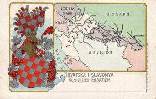 Wappen der Croatien Litho