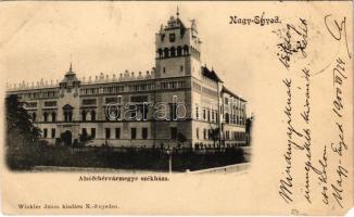 1900 Nagyenyed, Aiud; Alsófehérvármegye székháza. Winkler János kiadása / county hall (EM)