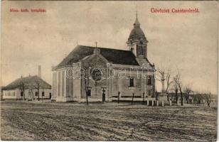 1907 Csantavér, Cantavir; Római katolikus templom. Krausz Mór kiadása / church (Rb)