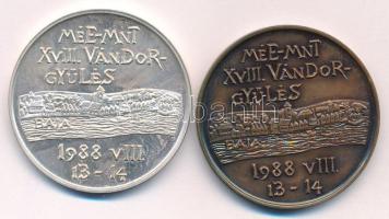 Lantos Györgyi (1953-) 1988. "MÉE-MNT XVIII. Vándorgyűlés / Türr István" peremén jelzett A...