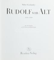 Walter Koschatzky: Rudolf von Alt. Salzburg 1975. Residenz Verlag, Sorszámozott 281. sorszámú példány. 319p. Kiadói vászonkötésben. Rudolf Alt osztrák festő aki magyar táj és városképeiről is ismert.