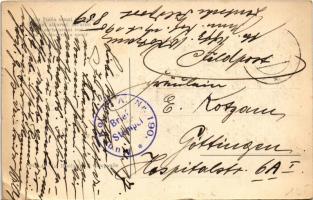 Pola, La Basilica il Campanile. Fert SPQR / basilica and bell tower. Italian Art Nouveau with coat o...