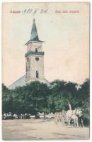 1910 Ólubló, Stará Lubovna; Római katolikus templom / church (ázott / wet damage)