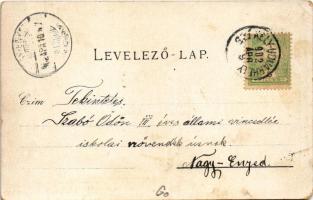 1902 Székelyudvarhely, Odorheiu Secuiesc; Római katolikus templom és Valéria kisdedóvó. Gál János ki...