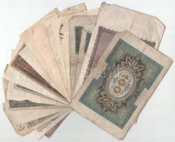 Németország 1918-1937. 20db vegyes német bankjegy és szükségpénz főleg nagy címlettel, közte Ausztri...