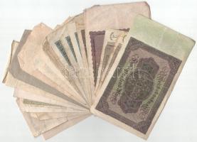 Németország 1920-1937. 20db vegyes német bankjegy és szükségpénz főleg nagy címlettel, közte Németor...