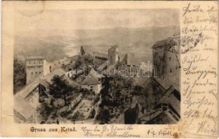 1901 Szászkézd, Kaisd, Keisd, Saschiz; vár / castle (szakadás / tear)