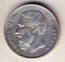 Belgium 1872. 5Fr Ag II.Lipót T:3