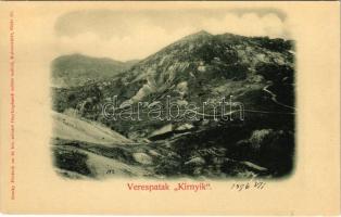 Verespatak, Goldbach, Rosia Montana; Kirnyik, aranybánya. Dunky Fivérek cs. és kir. fényképészek műterméből / mountain, gold mine