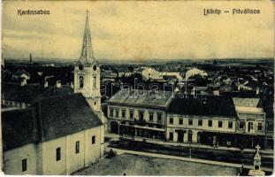 1909 Karánsebes, Caransebes; látkép, üzletek / Privélisce / general view, shops (EK)