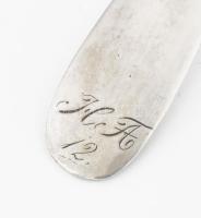 2 db 13 latos antik ezüst kanál, Kugler mesterjeggyel 118 g