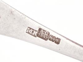 Cukorszórókanál orosz cári ezüst 1893 84 zolotniki ezüstjellel, MK mesterjeggyel 52g / Antique russi...