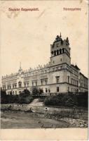 1911 Nagyenyed, Aiud; Vármegyeháza. Földes Ede kiadása / county hall (felületi sérülés / surface damage)