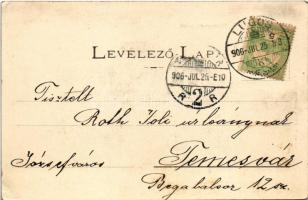 1906 Fogaras, Fagaras; Törvényszéki palota. Nemes Kálmán kiadása / court (EK)