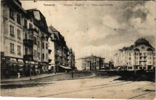 1918 Temesvár, Timisoara; Ferenc József út / street (Rb)