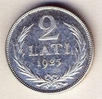 Lettország 1925. 2L Ag T:2/3