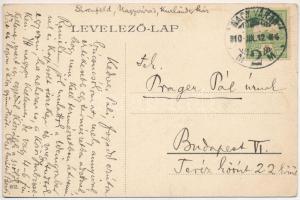 1910 Nagyvárad, Oradea; Kossuth Lajos utca, zsinagóga, Hitelbank, Verő Ede üzlete, villamos / street...