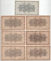 1946. 10.000AP sorszámmal, vízjeles papíron (6x) + 500.000AP sorszám nélkül, nem vízjeles papíron T:...