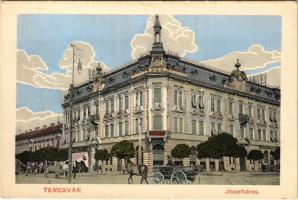 Temesvár, Timisoara; Józsefváros, Takarékpénztár, fogyasztási szövetkezet / savings bank, cooperative shop