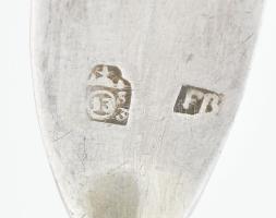 Antik ezüst nagykanál Pozsony-Váralja, 13 latos fémjel, 1858 FB mesterjeggyel 56 g