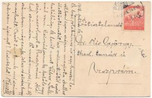 1918 Pöstyén-fürdő, Kúpele Piestany; Király sor, Amália udvar, Király villa / Königszeile / street v...