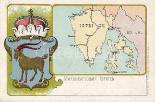 Wappen der Istrien Litho