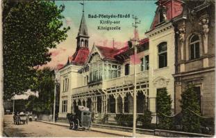 1915 Pöstyén-fürdő, Kúpele Piestany; Király sor/ Königszeile / street view, villas (fl)