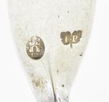 Antik ezüst leveses kanál Pest 1823 13 latos finomságjellel, IP (Pieroth József) mesterjeggyel 53 g