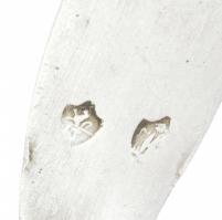 Antik ezüst leveses kanál Nagyvárad 1830 13 latos finomságjellel olavshatatlan mesterjeggyel 55 g