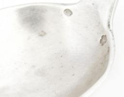 4 db ezüst levese kanál dianás jelzéssel, különféle mesterjegyekkel összesen 273 g