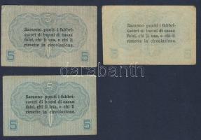 Olaszország/Velence/osztrák-magyar megszállás 1918. 5c (3x) T:III