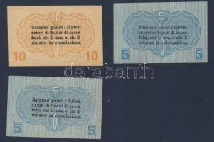 Olaszország/Velence/osztrák-magyar megszállás 1918. 5c (2x), 10c T:I,II