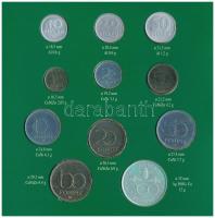 1995. 10f-200Ft (11xklf) "Magyarország pénzérméi" forgalmi sor dísztokban, benne 1995. 200...