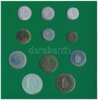 1995. 10f-200Ft (11xklf) "Magyarország pénzérméi" forgalmi sor dísztokban, benne 1995. 200...