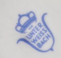 Unterweissbach "Balatoni emlék" irizáló porcelán váza. Matricás, jelzett, minimális kopáss...