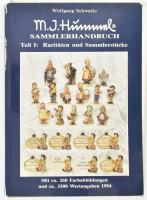 Wolfgand Schwatlo: M. J. Hummel. Sammlerhandbuch. Teil I: Raritäten und Sammlerstücke. Mit ca. 260 Farbabbildungen und ca. 3300 Wertangaben. Niedernhausen, 1993, Schwatlo GmbH. 192 p. Német nyelven. Kiadói papírkötés, kijáró lapokkal, néhány lapon magyar nyelvű tollas jegyzetekkel.