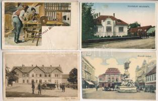 12 db RÉGI magyar város képeslap / 12 pre-1945 Hungarian town-view postcards