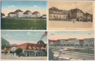 7 db RÉGI felvidéki város képeslap vegyes minőségben / 7 pre-1945 Upper-Hungarian town-view postcards in mixed quality