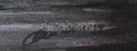 Olvashatatlan jelzéssel: Szürrealista kép. Vegyes technika, kollázs, papír. paszpartuban. 33,5x27,5 ...